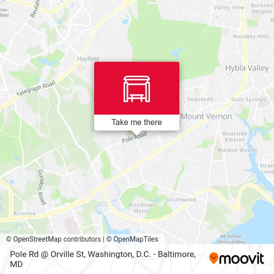 Pole Rd @ Orville St map