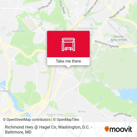 Richmond Hwy @ Hagel Cir map