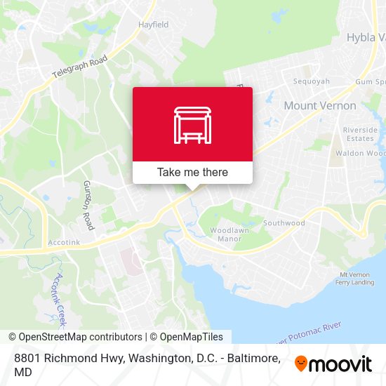8801 Richmond Hwy map