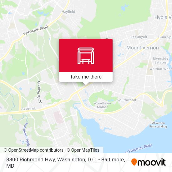 Mapa de 8800 Richmond Hwy