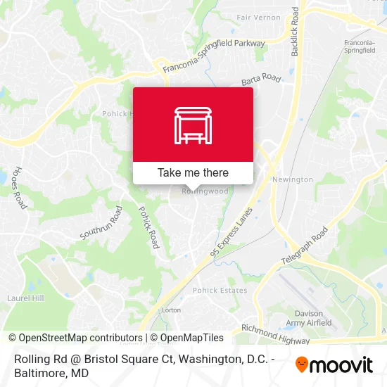 Rolling Rd @ Bristol Square Ct map