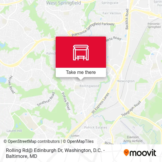 Rolling Rd@ Edinburgh Dr map