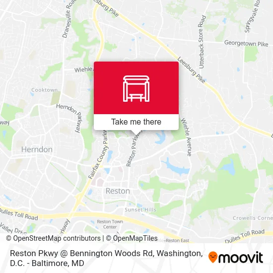 Mapa de Reston Pkwy @ Bennington Woods Rd