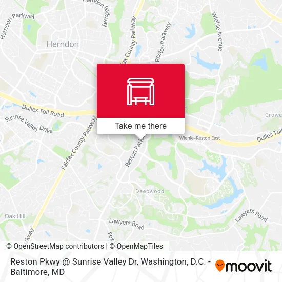 Reston Pkwy @ Sunrise Valley Dr map