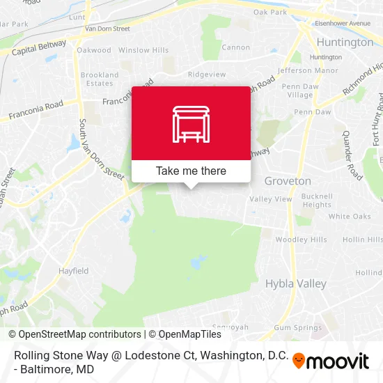 Rolling Stone Way @ Lodestone Ct map