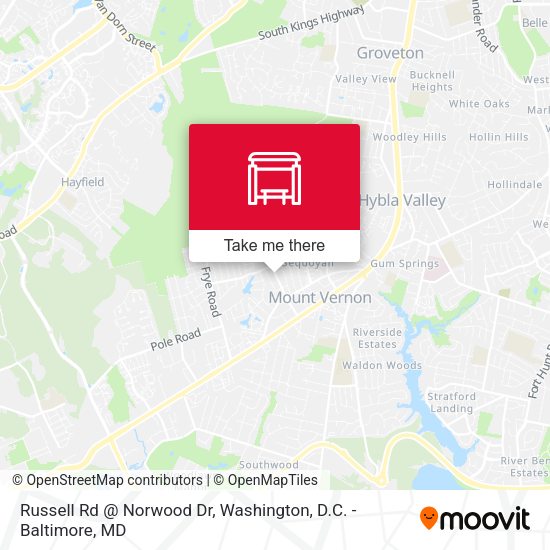 Russell Rd @ Norwood Dr map