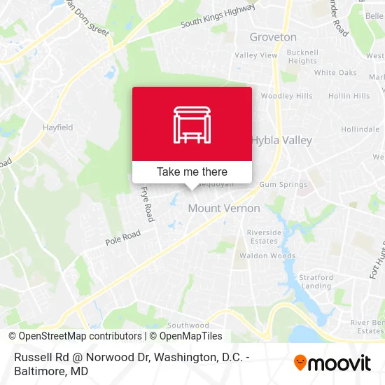 Russell Rd @ Norwood Dr map