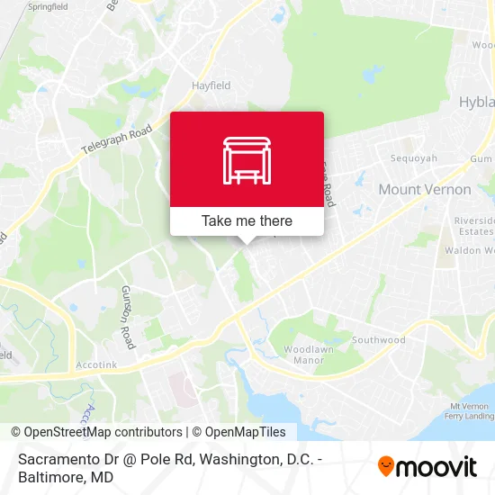 Sacramento Dr @ Pole Rd map