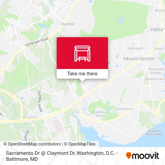 Sacramento Dr @ Claymont Dr map