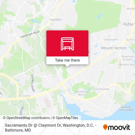 Sacramento Dr @ Claymont Dr map