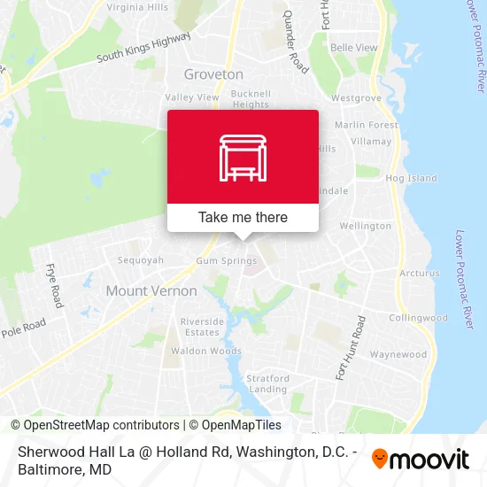 Mapa de Sherwood Hall La @ Holland Rd