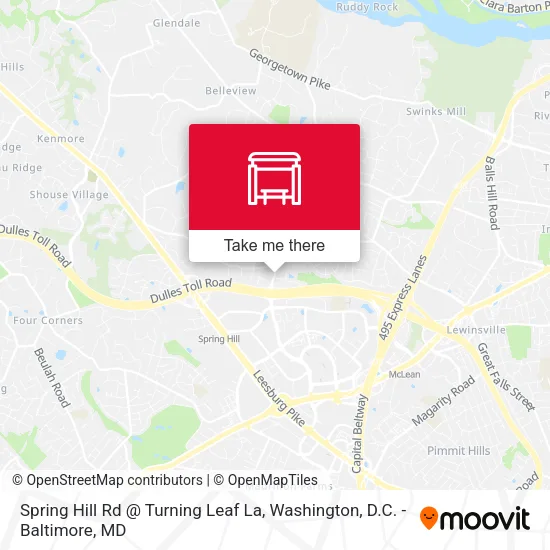 Spring Hill Rd @ Turning Leaf La map