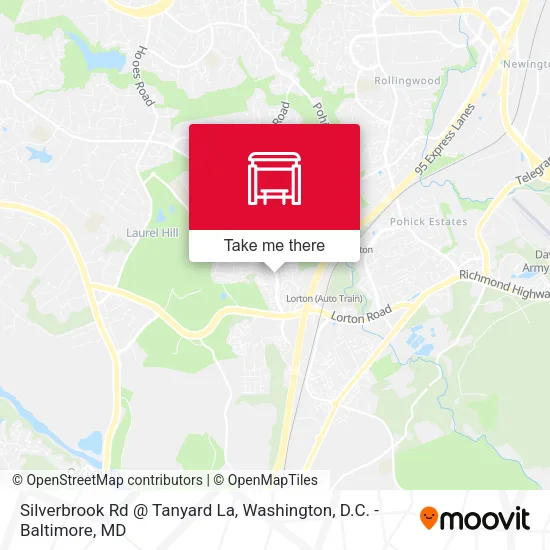 Silverbrook Rd @ Tanyard La map