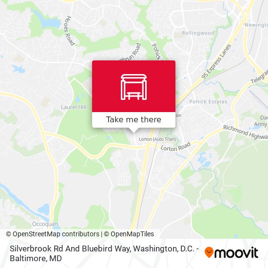 Silverbrook Rd And Bluebird Way map