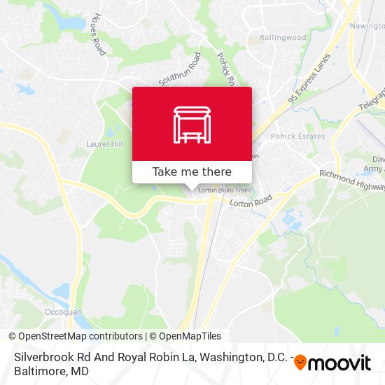 Silverbrook Rd And Royal Robin La map