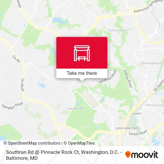 Southrun Rd @ Pinnacle Rock Ct map