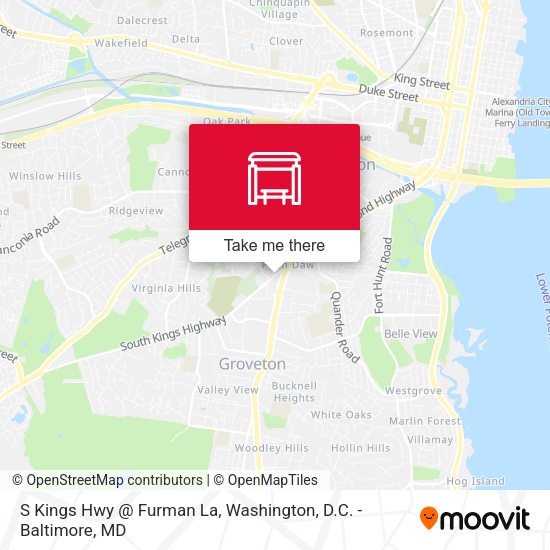 Mapa de S Kings Hwy @ Furman La