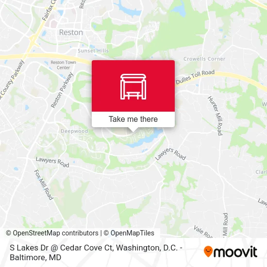 S Lakes Dr @ Cedar Cove Ct map