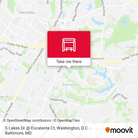 S Lakes Dr @ Escalante Ct map