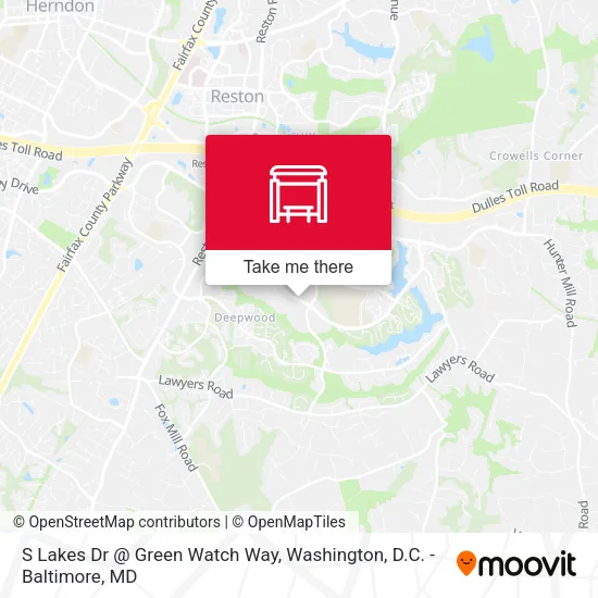 S Lakes Dr @ Green Watch Way map