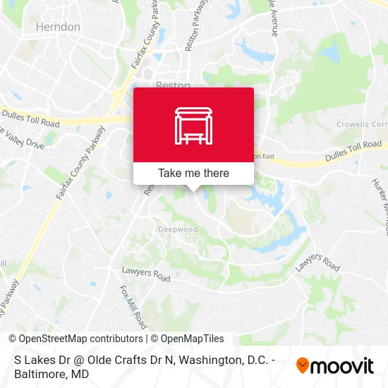 S Lakes Dr @ Olde Crafts Dr N map