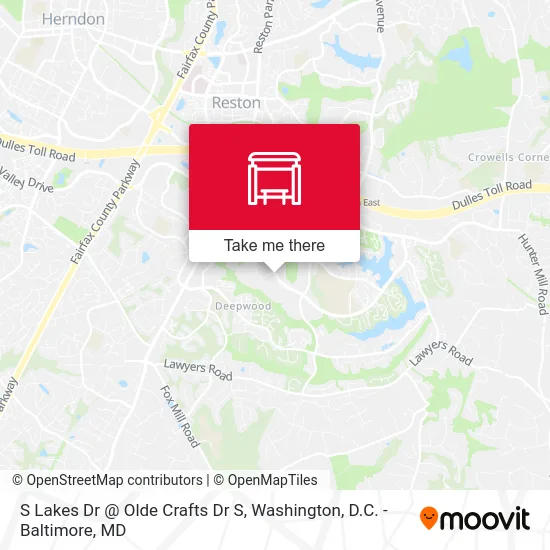 S Lakes Dr @ Olde Crafts Dr S map