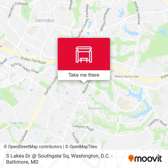 S Lakes Dr @ Southgate Sq map