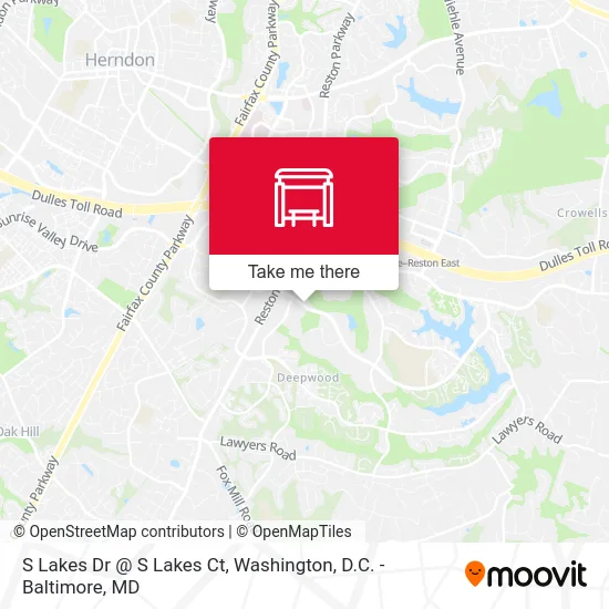 S Lakes Dr @ S Lakes Ct map