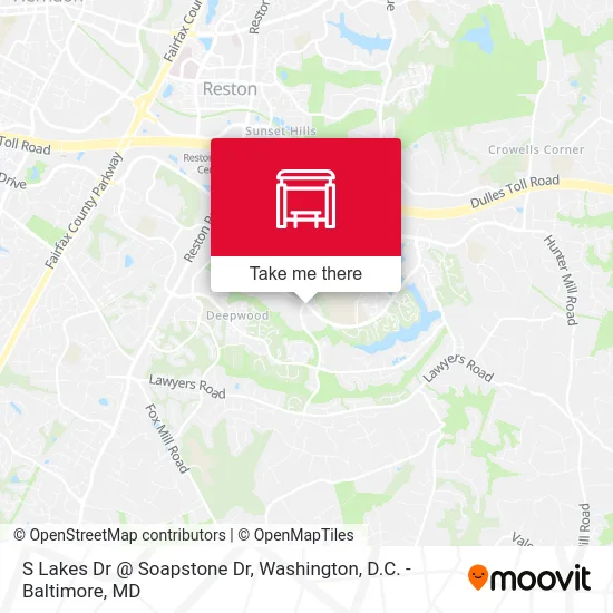 S Lakes Dr @ Soapstone Dr map