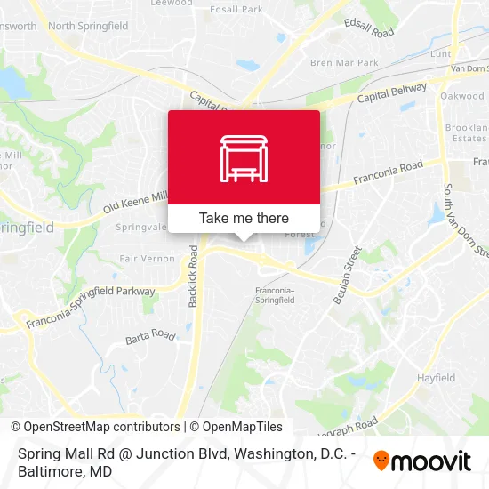 Mapa de Spring Mall Rd @ Junction Blvd