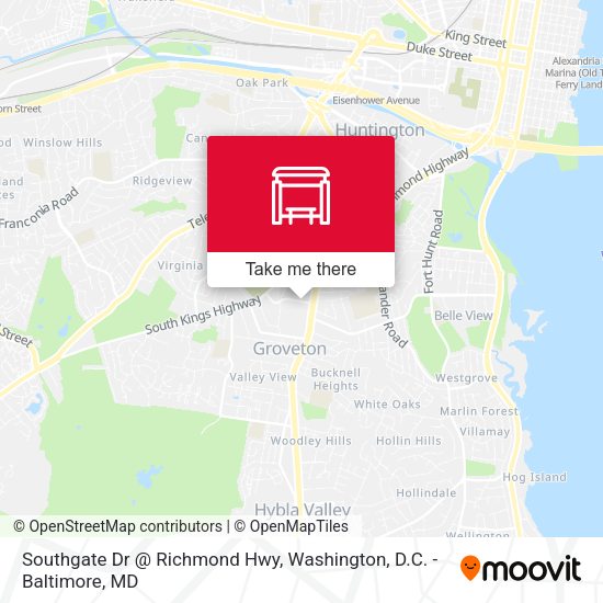 Southgate Dr @ Richmond Hwy map