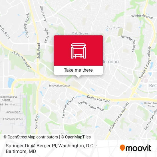 Springer Dr @ Berger Pl map