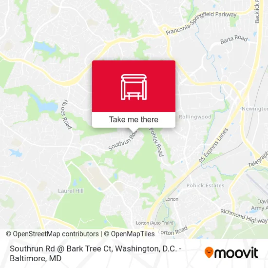 Southrun Rd @ Bark Tree Ct map