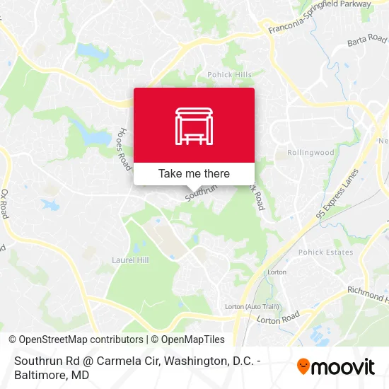 Southrun Rd @ Carmela Cir map