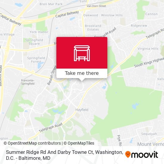 Summer Ridge Rd And Darby Towne Ct map