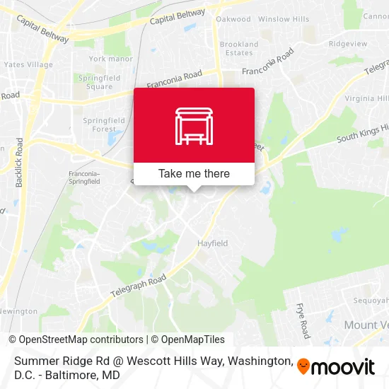 Summer Ridge Rd @ Wescott Hills Way map