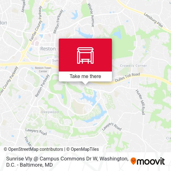 Sunrise Vly @ Campus Commons Dr W map