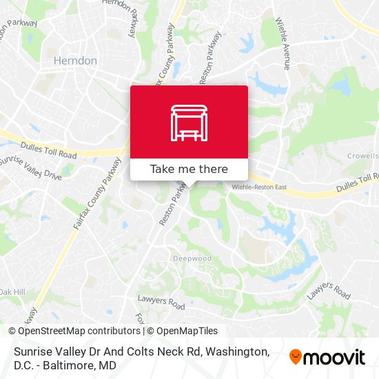 Sunrise Valley Dr And Colts Neck Rd map