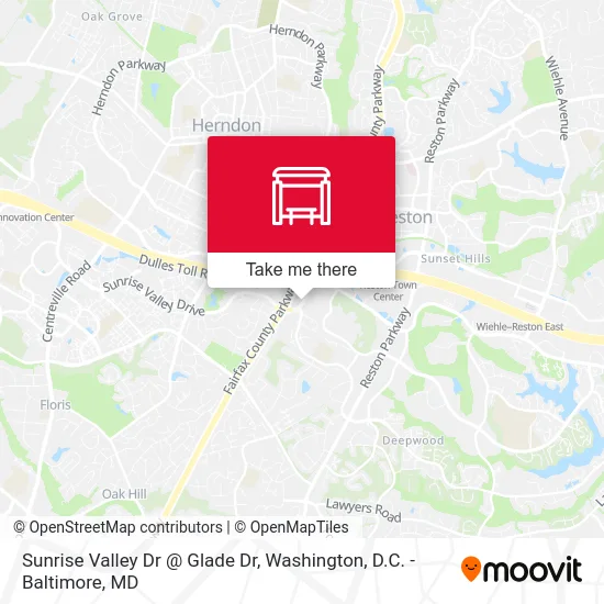 Sunrise Valley Dr @ Glade Dr map