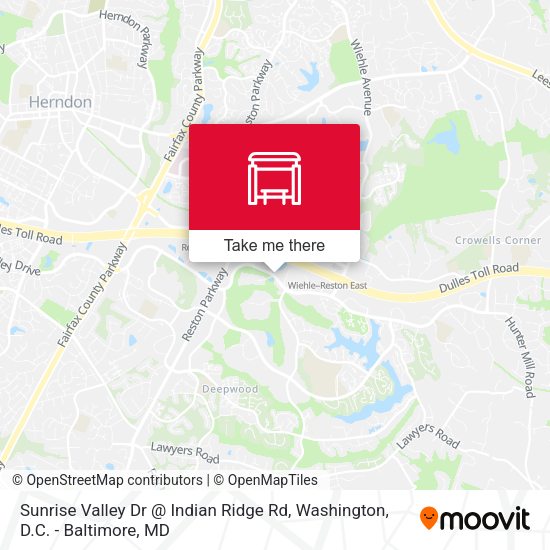 Mapa de Sunrise Valley Dr @ Indian Ridge Rd
