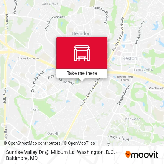 Sunrise Valley Dr @ Milburn La map