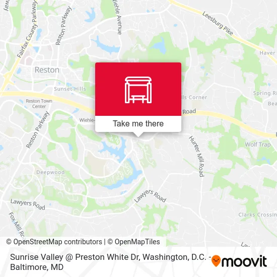 Sunrise Valley @ Preston White Dr map