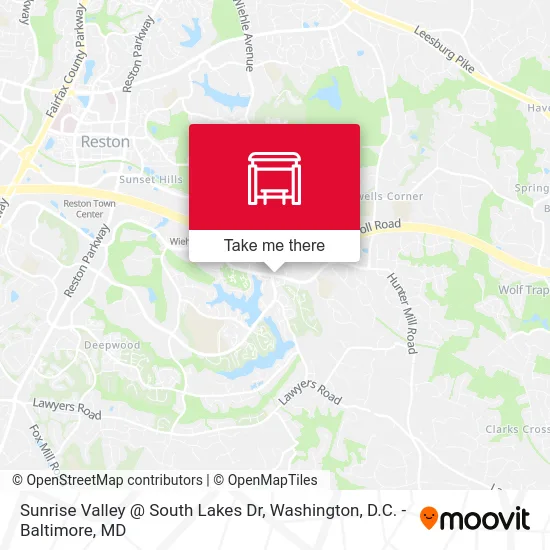 Sunrise Valley @ South Lakes Dr map