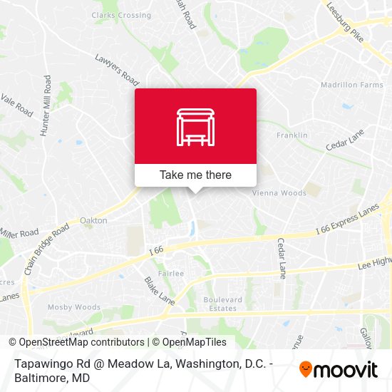 Tapawingo Rd @ Meadow La map