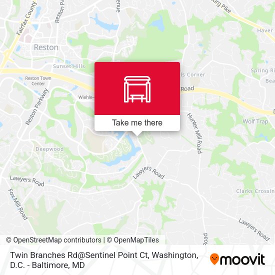 Twin Branches Rd@Sentinel Point Ct map
