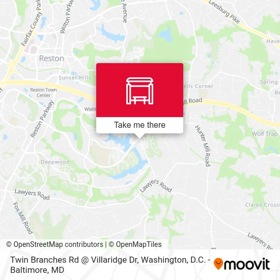 Twin Branches Rd @ Villaridge Dr map