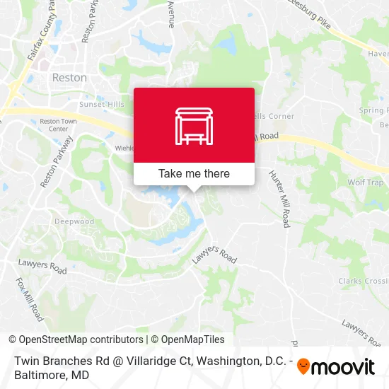 Twin Branches Rd @ Villaridge Ct map