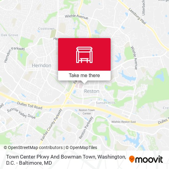 Town Center Pkwy And Bowman Town map