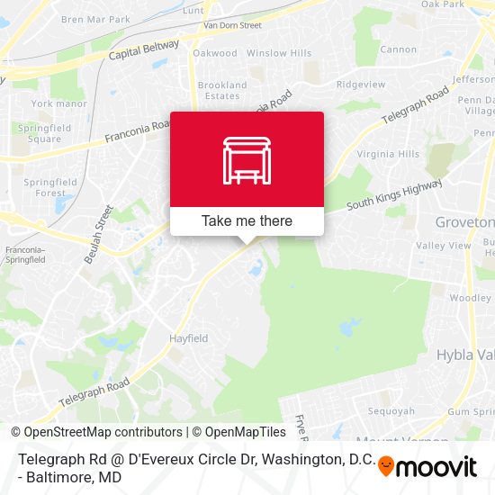 Mapa de Telegraph Rd @ D'Evereux Circle Dr