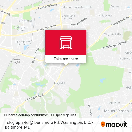 Telegraph Rd @ Dunsmore Rd map